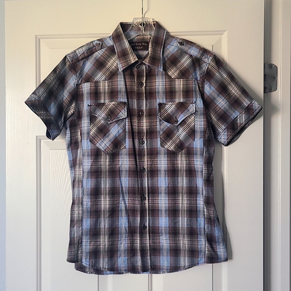 Red Level Nine Button-Down